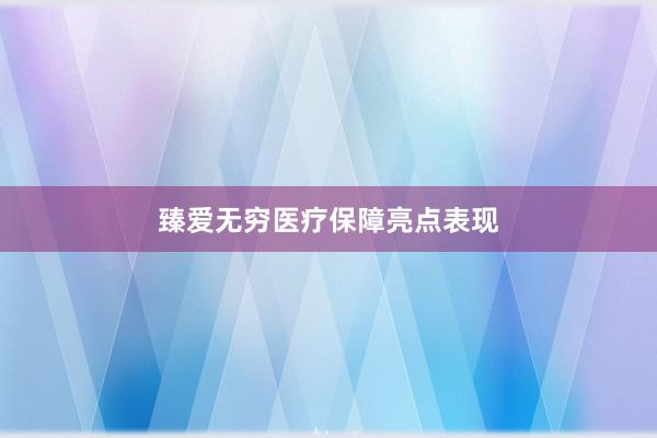 臻爱无穷医疗保障亮点表现