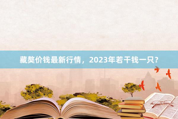 藏獒价钱最新行情，2023年若干钱一只？